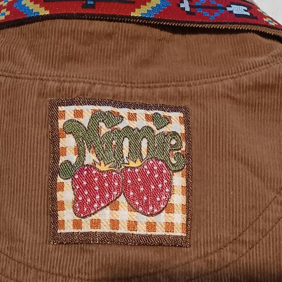 Vtg Disney Minnie N Me Indian Costume Dress Up-Size 10-Fringe-Pockets-Corduroy - Picture 9 of 12